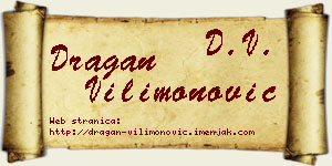 Dragan Vilimonović vizit kartica